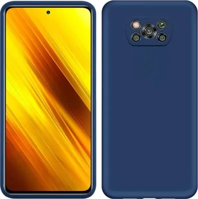 Produktbild von Xiaomi Poco X3 Pro Hülle, LaimTop Flüssig Silikon Soft Gummi Schutzhülle für Xiaomi Poco X3 Pro Blau