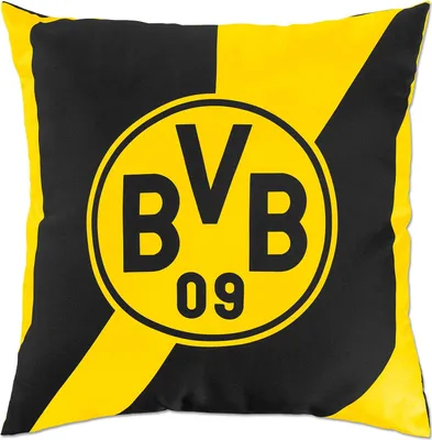 Produktbild von Borussia Dortmund BVB Kissen schwarz/gelb