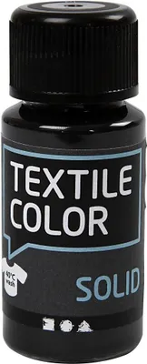 Image de Peinture textile opaque - noir, 50ml