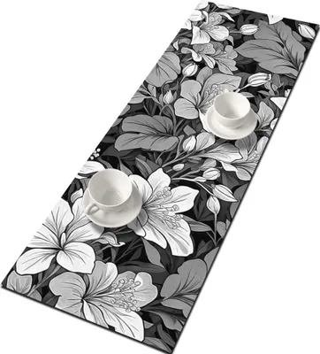 Produktbild von BERTONI Filz Tischläufer, Tischdecke mit Muster Bank Tischdekoration KATARA 95x33 cm