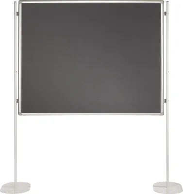 Produktbild von FRANKEN Textiltafel PRO (B)1.500 x (H)1.200 mm Filz grau Speditionsversand
