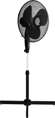 Obrázok produktu pre ECG FS 40a čierna | Podstavný ventilátor | Priemer 40 cm | 3 úrovne rýchlosti | Mimoriadne tichá prevádzka | Funkcia naklápania |