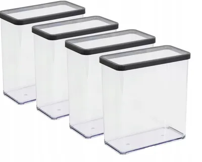 Produktbild von ROTHO Loft Vorratsdosen-Set 4 Stück 3,2L Graphit
