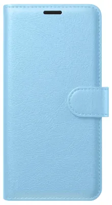 Image de Zanaé, étui portefeuille avec fonction support et rabat magnétique pour Galaxy S26, bleu clair