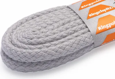 Produktbild von RINGELSPITZ - Kordel Schnürsenkel – Robust und Stilvoll für Jeden Tag - 75 cm, hellgrau