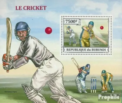 Produktbild von Briefmarken Burundi 2013 Mi Block 381 (kompl. Ausgabe) postfrisch Kricket