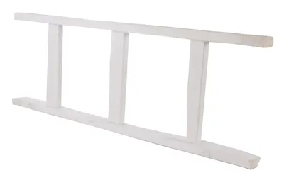 Produktbild von 1x Neue LEITER in weiß / aus dem 'Alten Land' mit 4 Sprossen / 1 Meter / Gartendeko, Lampenhalter