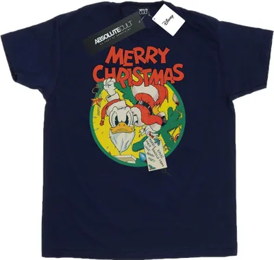 Produktbild von Disney - "Merry Christmas" T-Shirt für Herren BI41199 (3XL) (Marineblau)
