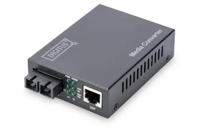 Image de DIGITUS Professional DN-82120-1 - Convertisseur de média - 10Base-T, 1000Base-SX, 100Base-TX, 1000Base-T - RJ-45 / SC multi-mode - externe - 850 nm (DN-82120-1)