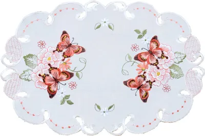 Produktbild von Tischdeckchen LUCIE Schmetterlinge & Cutouts Polyester 30 x 45 cm