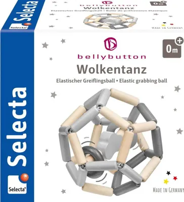 Immagine prodotto di Selecta bellybutton Wolkentanz, Greiflingsball, Greifling, Greifspielzeug, Spielzeug, 11.5 cm, 64028