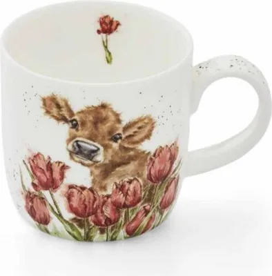 Produktbild von Wrendale Designs Porzellan-Becher Kuh Bessie | ca. 310 ml
