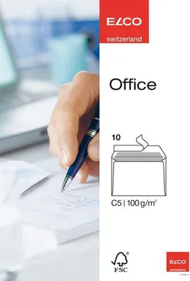 Produktbild von ELCO Briefumschlag Office 7446912 C5 oF hk weiß 10 St./Pack.