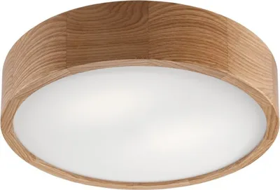 Produktbild von LED Deckenleuchte Lampe Eiche 3-flammig rund 47 cm E27 Deckenlampe Leuchte