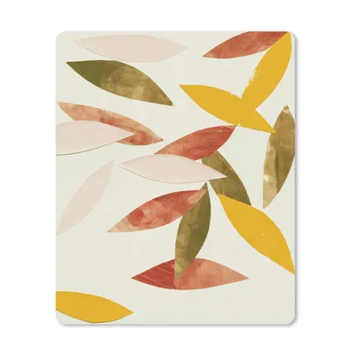 Produktbild von MuchoWow® Mauspad Mousepad Blätter - Pflanzen - Farben - Pastell 30x40 cm - Mousepads - Maus Mat - Pad - Mausunterlage - Mausmatten