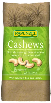 Produktbild von Rapunzel 204195, Cashewnuss, 50 g, 626 kcal, 19,3 g, 51,22 g