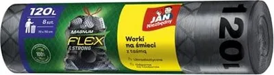 Zdjęcie produktu dla JN Worki na śmieci LD Magnum FLEX 120L 8szt