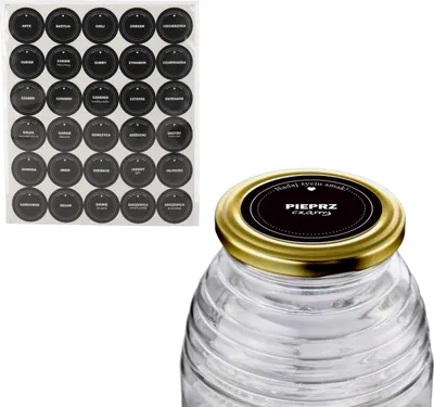 Obrázok produktu pre Sada 120 nálepiek na korenie Etikety na korenie