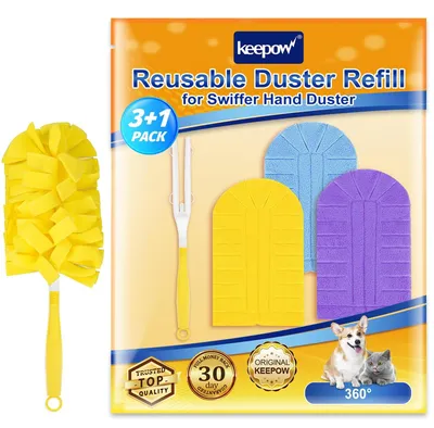 Image de 3 pièces de lingettes réutilisables pour Swiffer