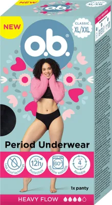 Obrázek produktu pro O.B.® menstruační kalhotky XL/XXL