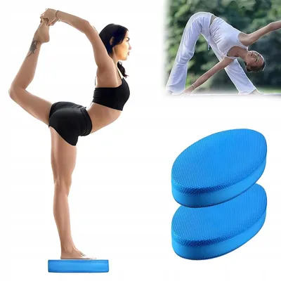 Produktbild von 2x Gleichgewichtsmatte Balance Pad Übungsmatte Blau