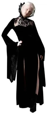 Produktbild von Killstar Maxikleid - Dawn Schwarz XL