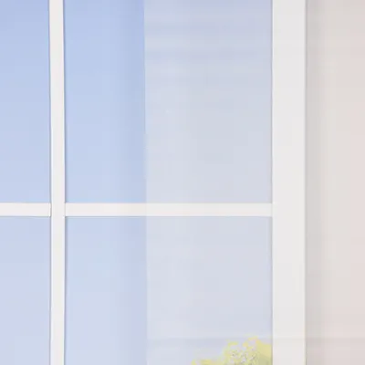 Produktbild von Schiebevorhang Gittergewebe einfarbig weiß 245x60cm