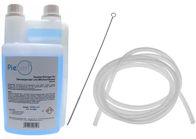 Produktbild von Milchsystemreiniger + Milchschlauch + Bürste für Kaffeevollautomaten | 3-tlg SET