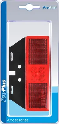 Immagine prodotto di Luce di posizione posteriore 12/24V rossa 110x40mm LED con supporto in blister