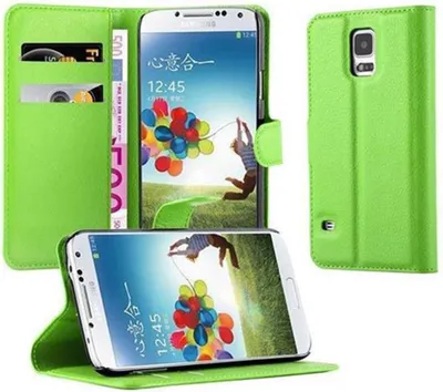 Immagine prodotto di Cadorabo custodia per Samsung Galaxy S5 / S5 NEO custodia protettiva in verde custodia per cellulare cover chiusura magnetica