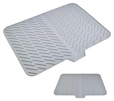 Image de Tapis de séchage en silicone - Grand tapis de séchage, pliable et universel (58 x 43 cm)
