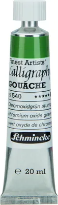 Produktbild von Schmincke 20ml Calligraphy Gouache Chromoxidgruen stumpf Gouache 27 540 007