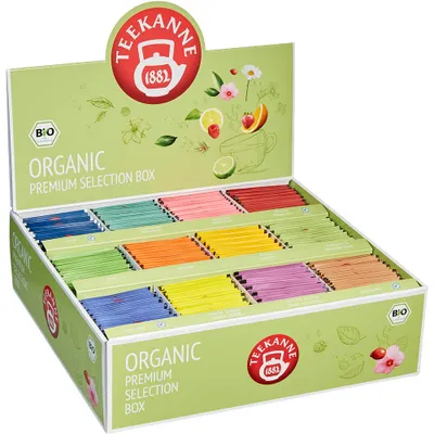 Produktbild von TEEKANNE ORGANIC PREMIUM SELECTION BOX -Tee 180 Portionen