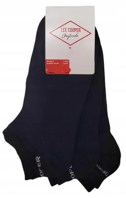 Produktbild von Lee Cooper Sneaker Socken 3er Pack Größe 39-42 Schwarz