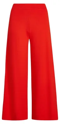 Produktbild von Palazzo-Hosen mit Stretchkomfort - Cropped Hose - Elastischer Bund - Crêpe Jersey
