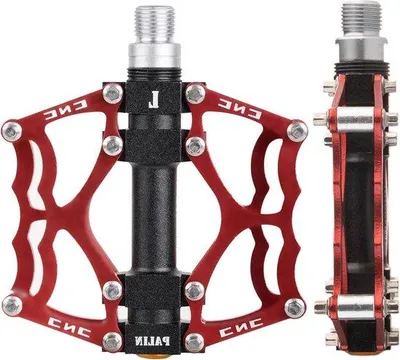 Productafbeelding van Famanu mountainbike pedalen, aluminium, 9/16 inch - rood