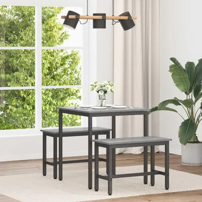 Obrázok produktu pre Maison Exclusive – Jedálenský stôl, 70 x 70 x 75 cm, drevotrieska, farba Sonoma Grey, štvorcový