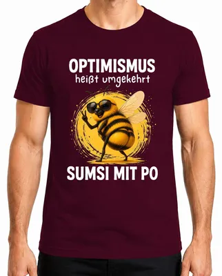 Obrázok produktu pre Optimistické tričko s nápisom "Sumsi s po statementom", sarkastické, vtipné, pánske, bordó, veľkosť XL