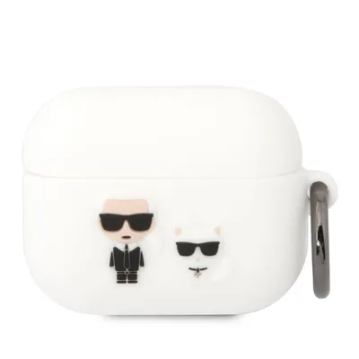 Obrázek produktu pro Karl Lagerfeld Silicone Karl & Choupette - pouzdro pro AirPods Pro (bílé)
