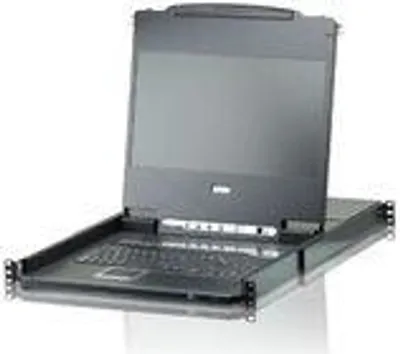 Produktbild von Aten CL6708MW 1U Schwarz Tastatur/Video/Maus (KVM)-Switch (CL6708MW-ATA-2XK06UG)