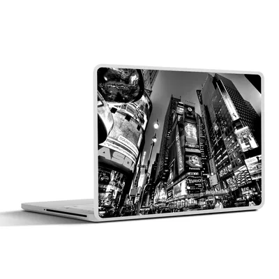 Produktbild von MuchoWow® Laptop Aufkleber Sticker Cover New York - USA - Schwarz - Weiß 31x22.5 cm - Laptop-Deko
