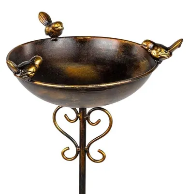 Produktbild von Vogelbad auf Tuinstekker - Vogelbad Außen - Vogeldrinkschaal - Tuindekoration - Antike Optik - 107 cm Hoch - Vogeldrinkschale
