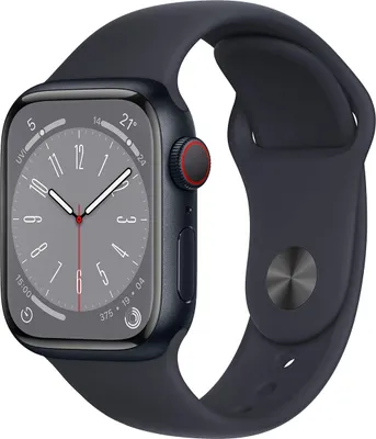 Produktbild von Apple Watch 8 Cell 41mm Alu Midnight/Midnight Sport Band