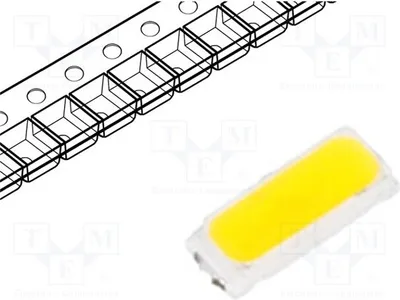 Produktbild von 10x LED kaltweiß 120° SMD 4014 60mA 21÷23mcd 4750-5300K  2,8÷3,4V OF-SMD4014W LED-D