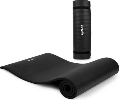 Produktbild von VirtuFit NBR Fitnessmatte 180x60x1,5 cm Schwarz mit Tragekordel