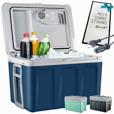 Produktbild von Kühlbox mit Handtuch 40 Liter | TOM CB-400 | Kühlen & Warmhalten | 230V 12V | 56×41×39 cm (B×H×T)