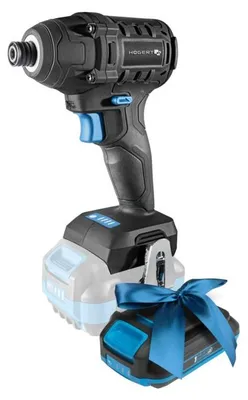Produktbild von Schlagschrauber-Set Akku 18V bürstenlos Högert Technik, 200 Nm, 1/4", 4,0 Ah Akku, Koffer – Bitschrauber