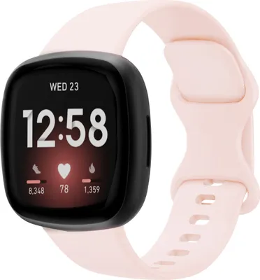 Produktbild von Fitbit Sense, Fitbit Sense 2, Fitbit Versa 3, Fitbit Versa 4 Band: imoshion Silikonband mit farbigem Knopf
