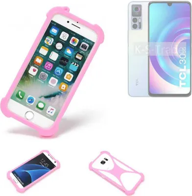 Produktbild von K-S-Trade Handy Hülle kompatibel mit TCL 30 5G Schutz Hülle Bumper Silikon Schutz Hülle Cover Case Silikoncase Silikonbumper TPU Softcase