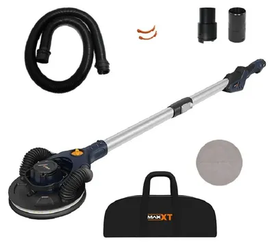 Image de Ponceuse pour plaques de plâtre, ponceuse murale - Ponceuse excentrique pour plaques de plâtre 400W - Moteur sans balais - Plateau de ponçage de 225 mm - Course de 5 mm - 1200 tr/min - 220V